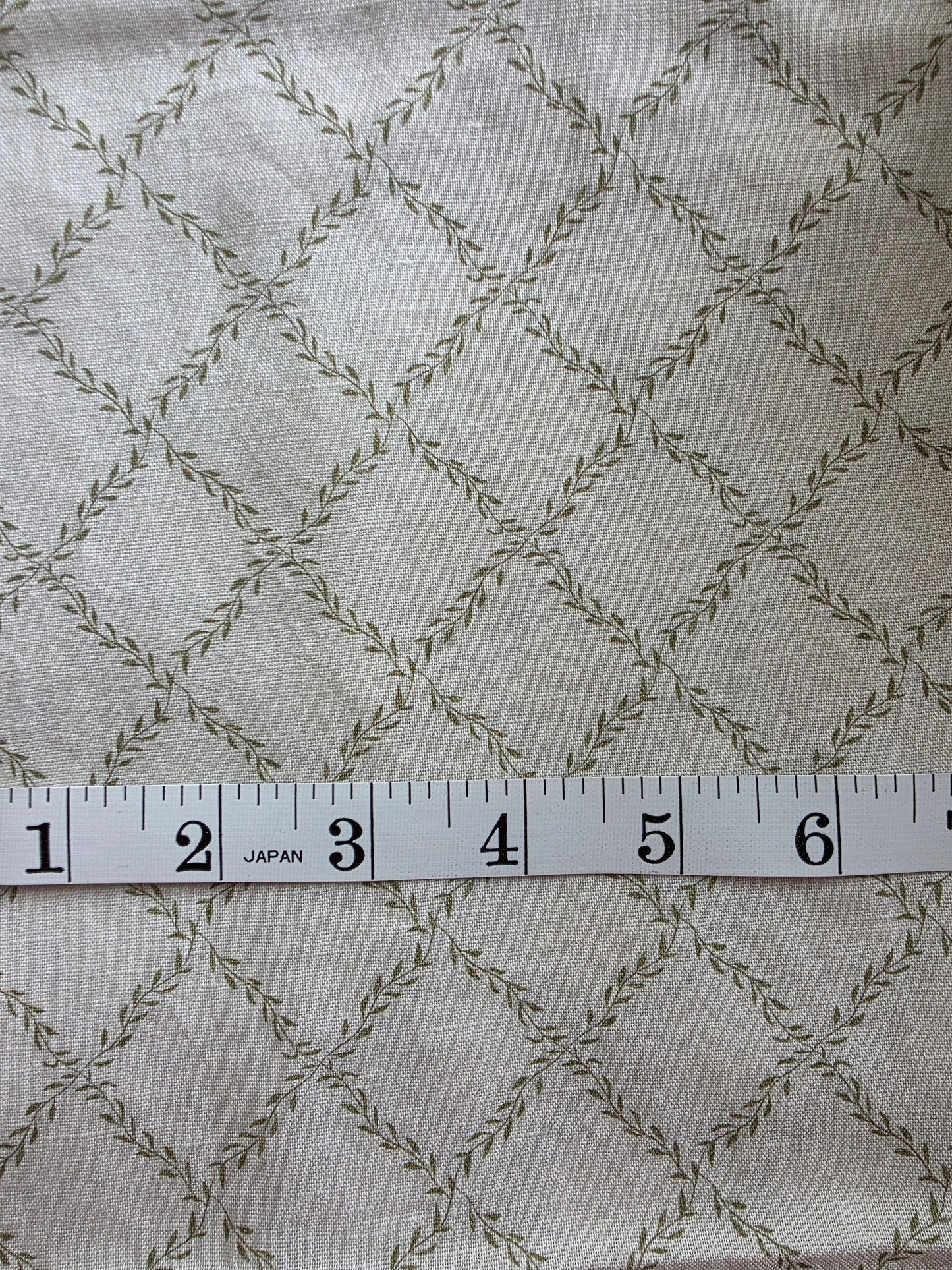 *Exclusive* Green Lattice Cotton Linen | Sold By The Half Yard