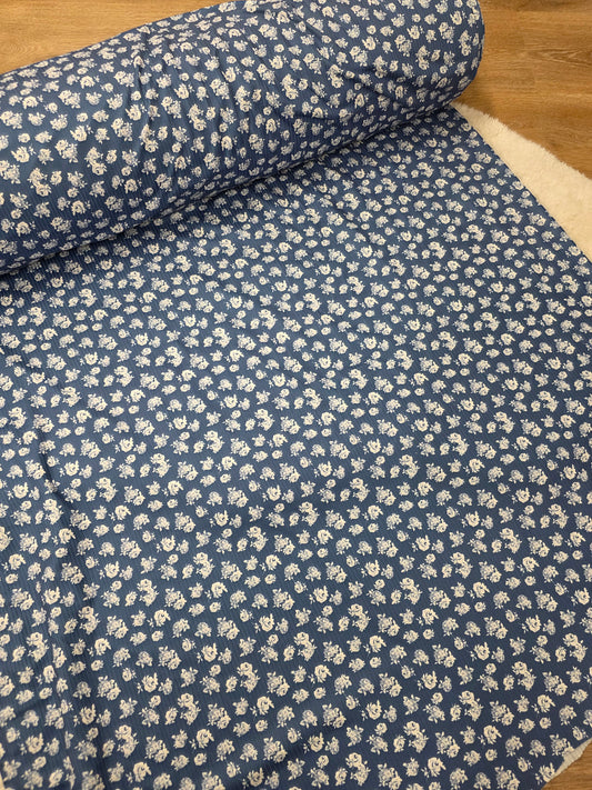 Blue Rose Yummy Rib Knit | Sold By The Half Yard