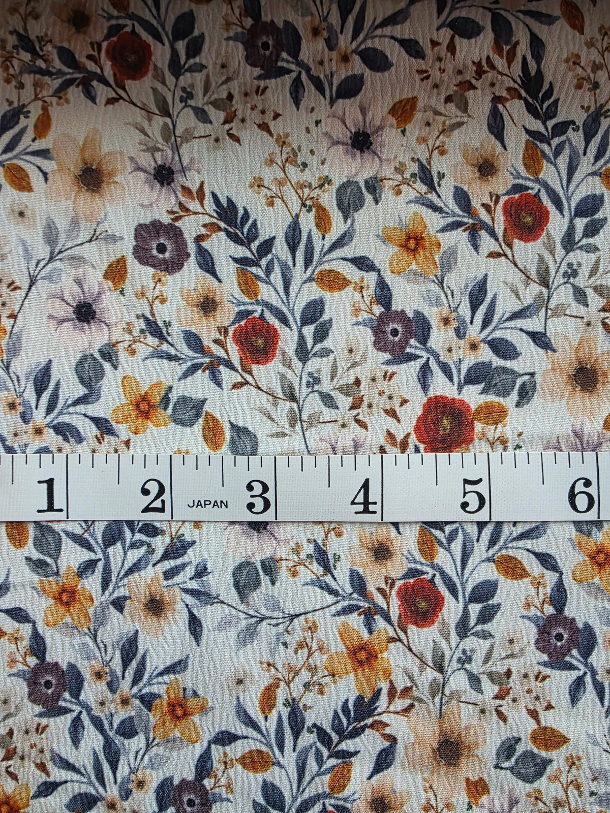White Midnight Blooms Pineskin | Sold By The Half Yard