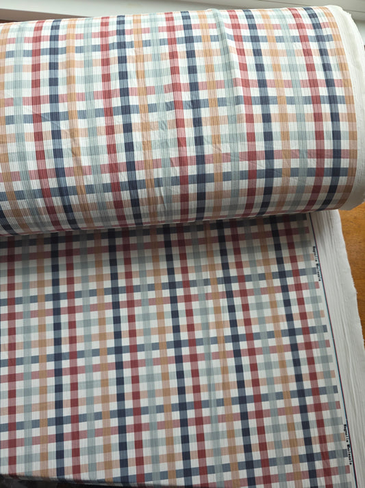 Harvest Gingham Reign Rib Knit | Sold By The Half Yard