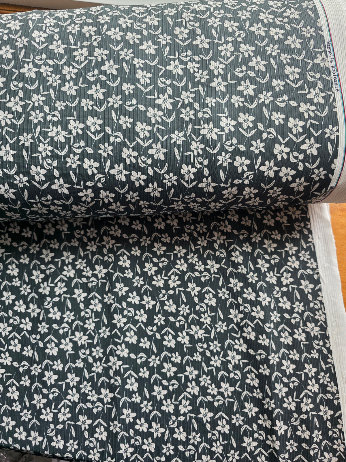 Hunter Prairie Petals Reign Rib Knit | Sold By The Half Yard
