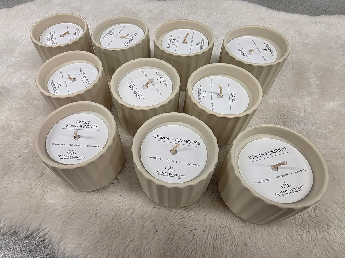 Old Line Candle Co. Ceramic Ridge Candle