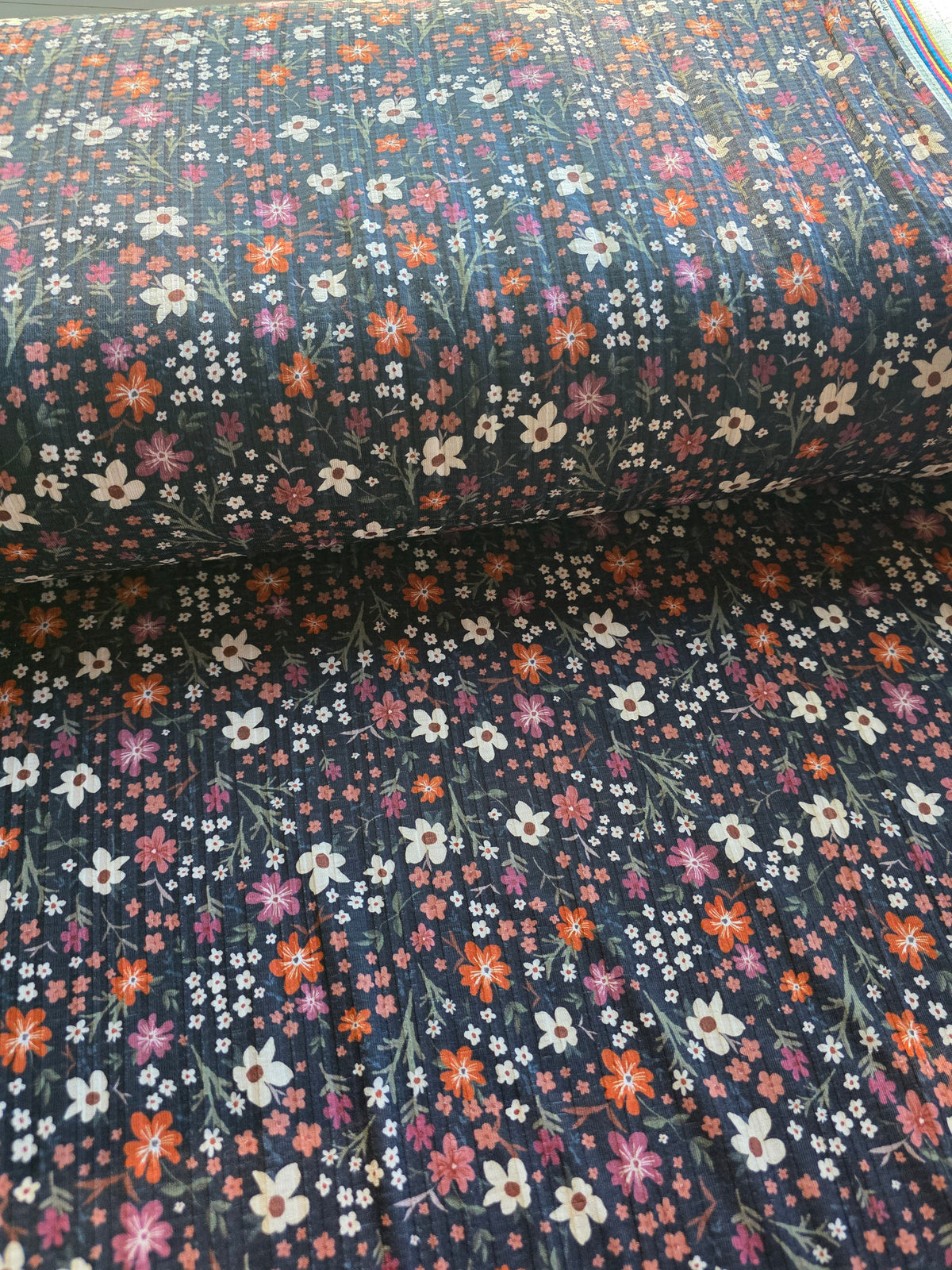 Christy Floral Summer Breeze Knit | Sold By The Half Yard