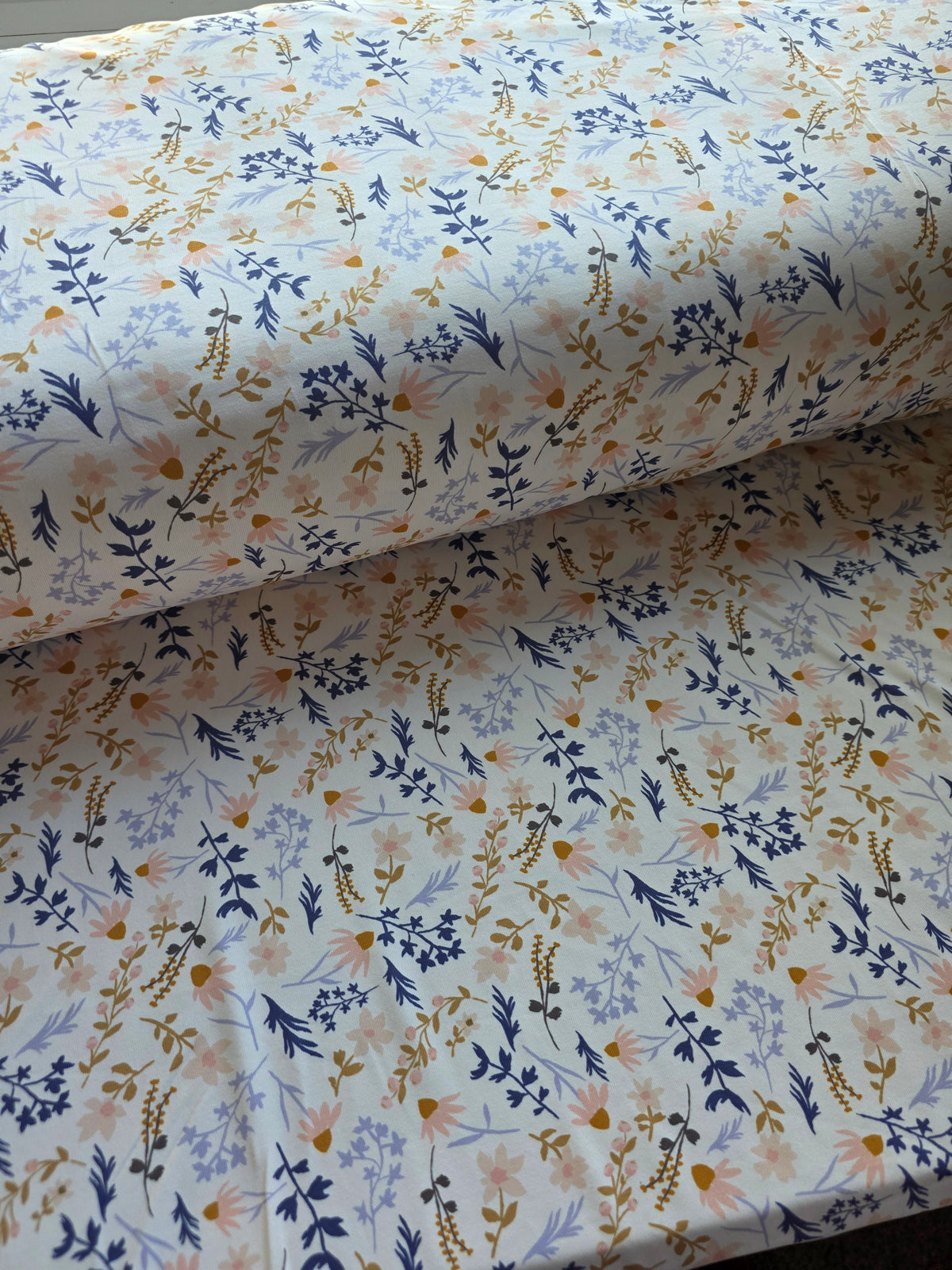 Softly Rooted Floral Robin Jersey Knit | Sold By The Half Yard