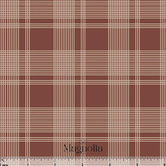 Chestnut Woven Threads Reign Rib Knit | Sold By The Half Yard