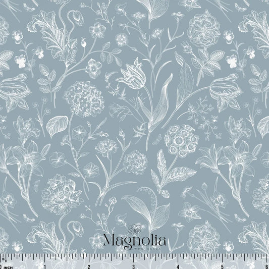 Sky Blue Evening Reverie Swiss Dot Knit | Sold By The Half Yard