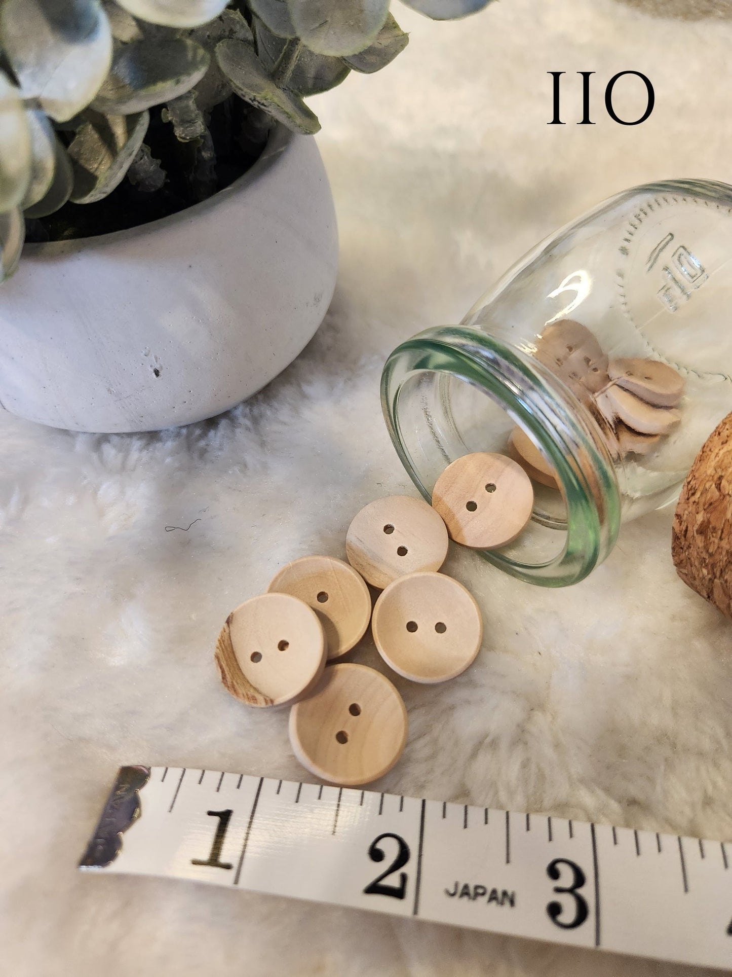 Decorative Wood Look Buttons