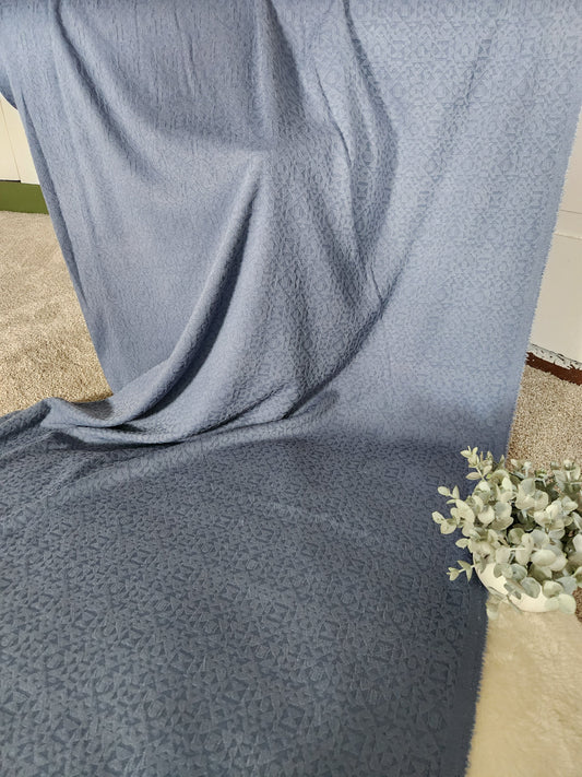 Denim Blue Jaquard Knit