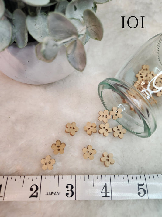 Decorative Wood Look Buttons