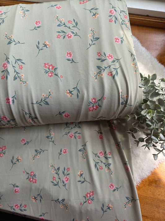 Sage Vintage Floral DTY Knit