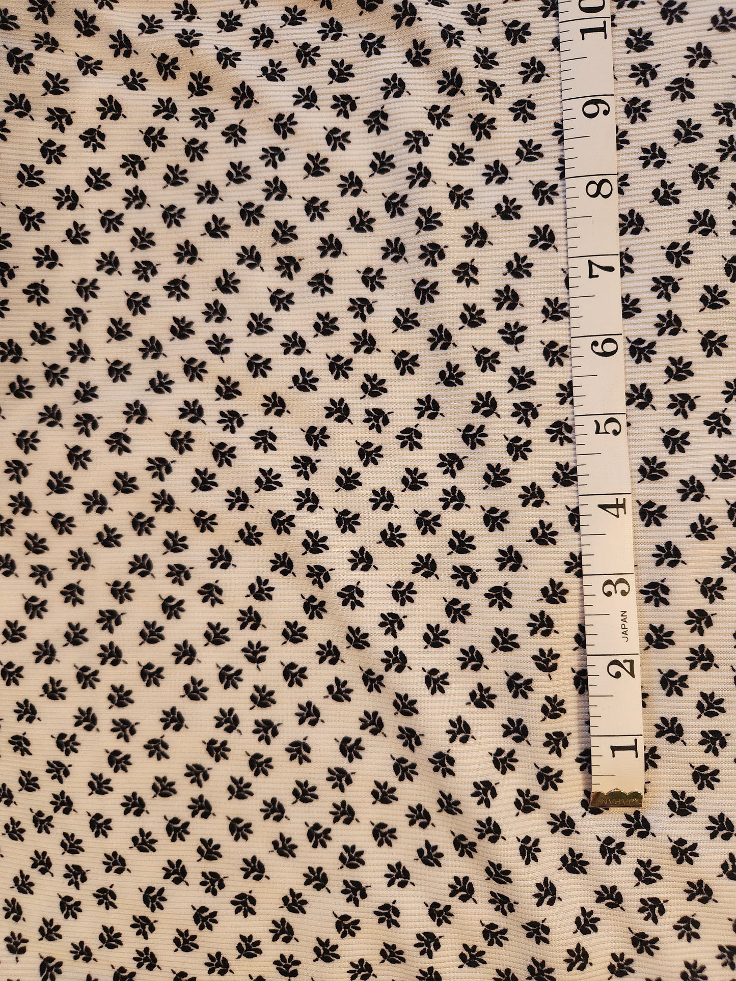 Ditsy Floral Rib Knit