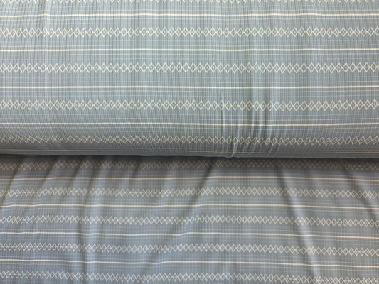 Blue Geometric Stripe Reign Rib Knit